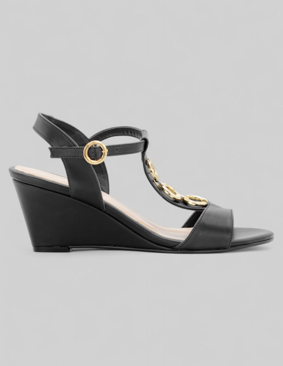 Sandalias con plataforma Dory en Piel vegana – Negro