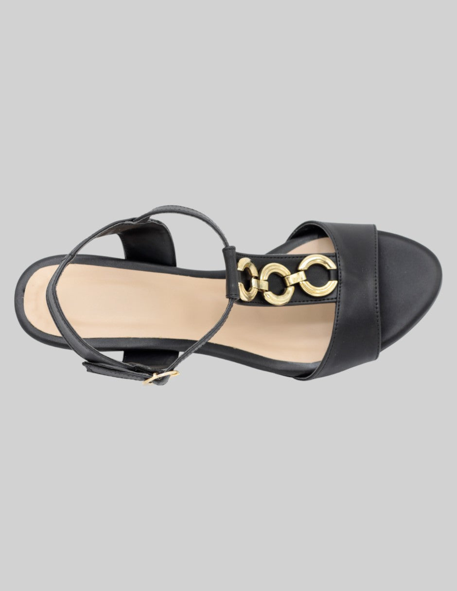 Sandalias con plataforma Dory en Piel vegana – Negro