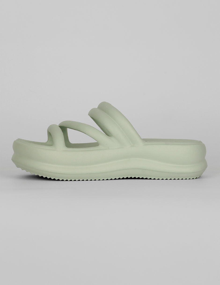 Sandalias clásicas Exterior Sintético Color Verde Para Mujer De RBBASICS