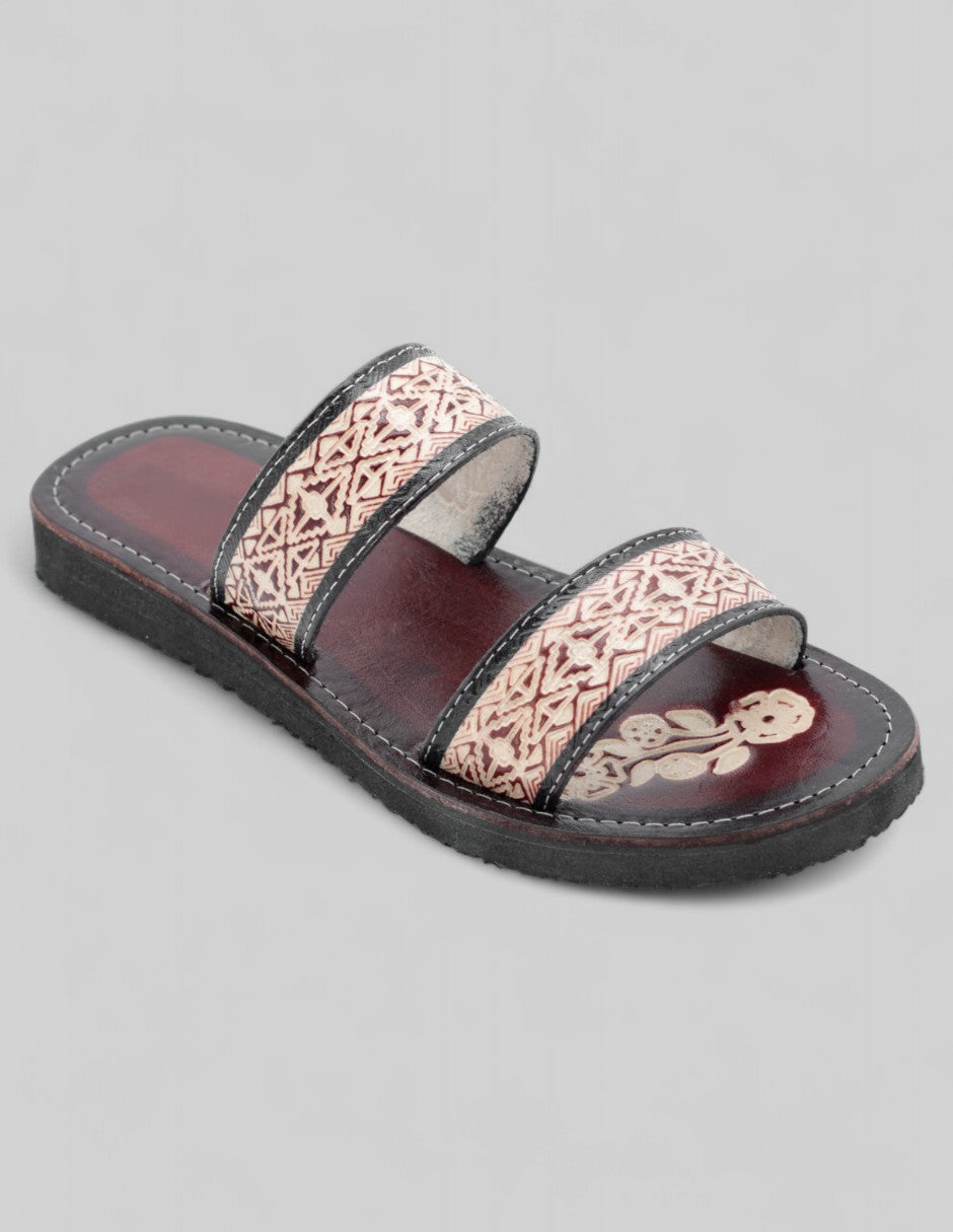 Sandalias de piso Exterior Piel  Color Negro Para Mujer De RBCOLLECTION