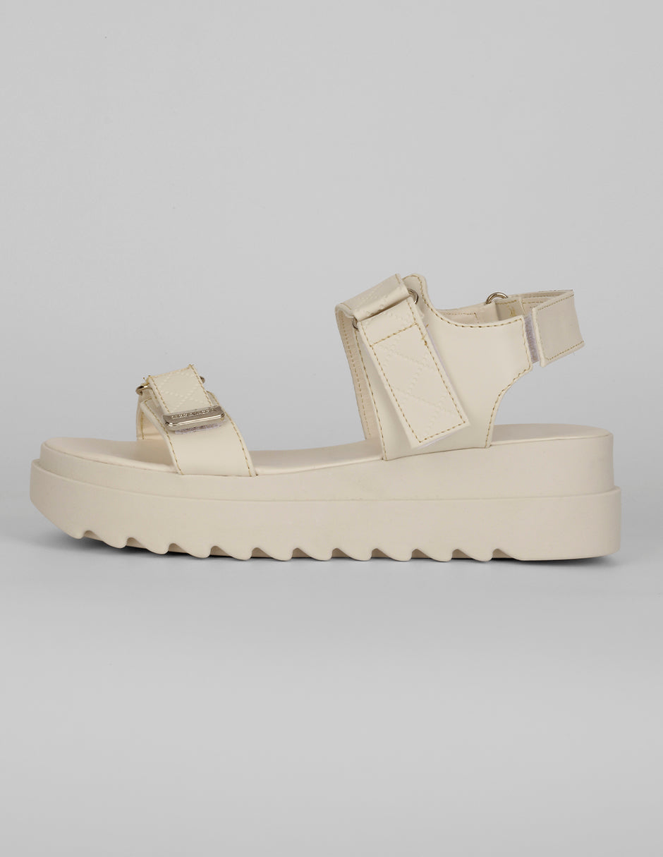 Sandalias con plataforma Exterior Piel vegana Color Late Para Mujer De RBCOLLECTION