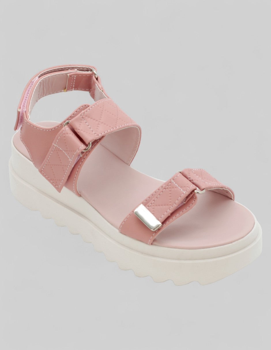 Sandalias con plataforma Exterior Piel vegana Color Rosa Para Mujer De RBCOLLECTION