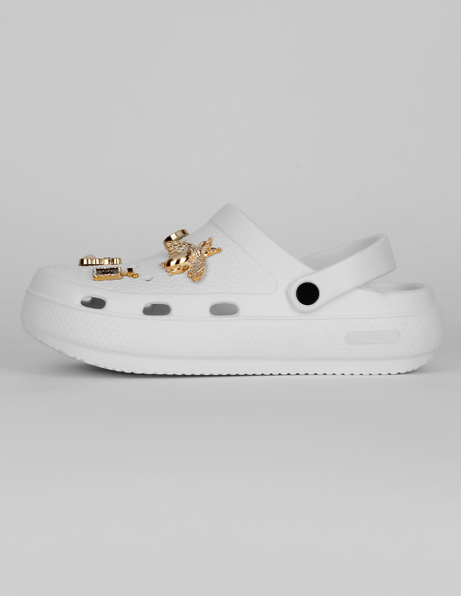 Sandalias clásicas Exterior Sintético Color Beige Para Mujer De RBBASICS