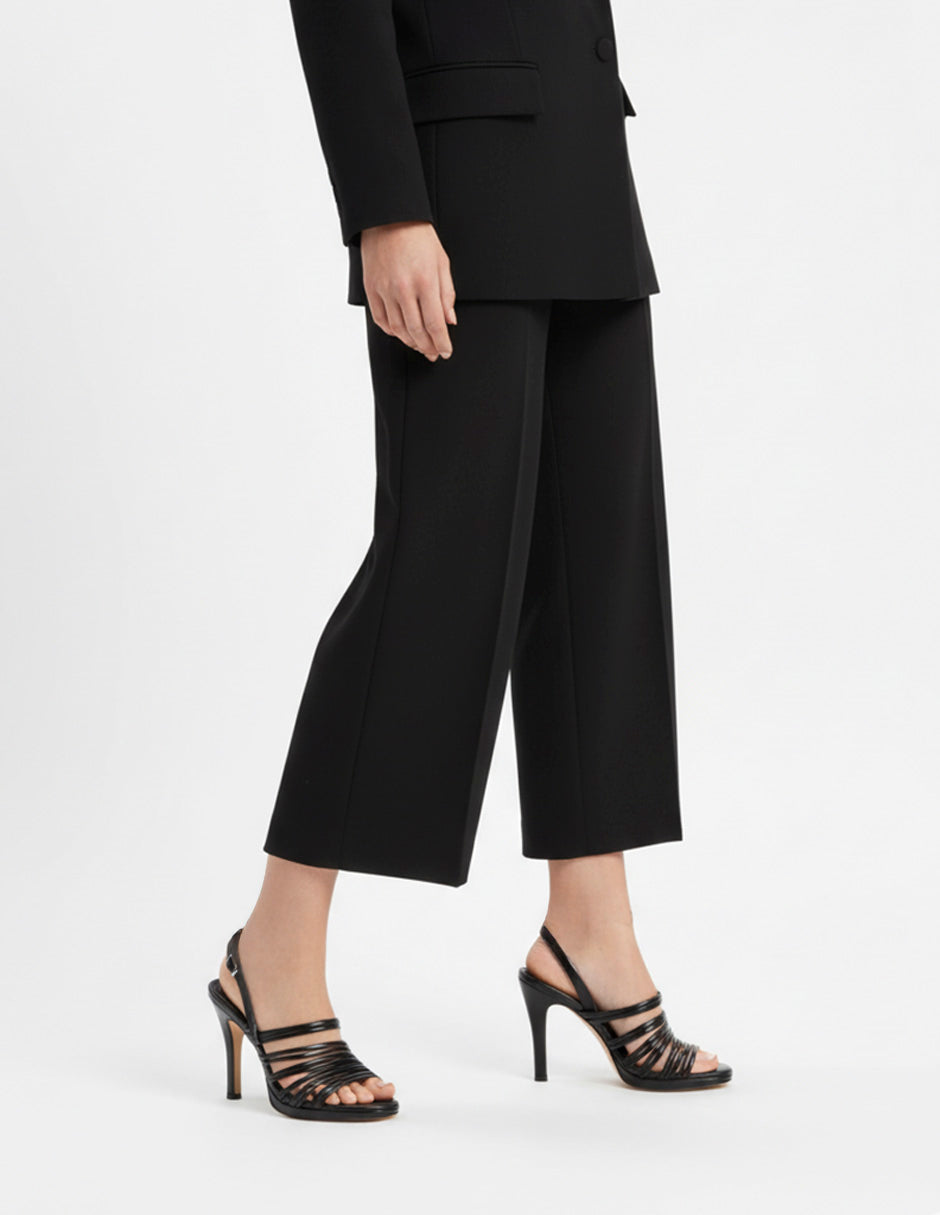 Sandalia con tacón Alnia en Piel vegana – Negro