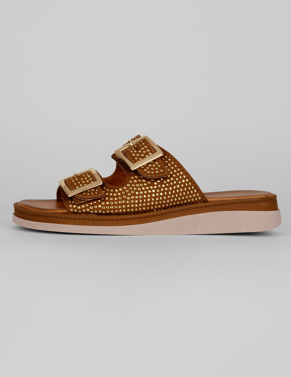 Sandalias con plataforma Exterior Sintético Color Café Para Mujer De RBCOLLECTION