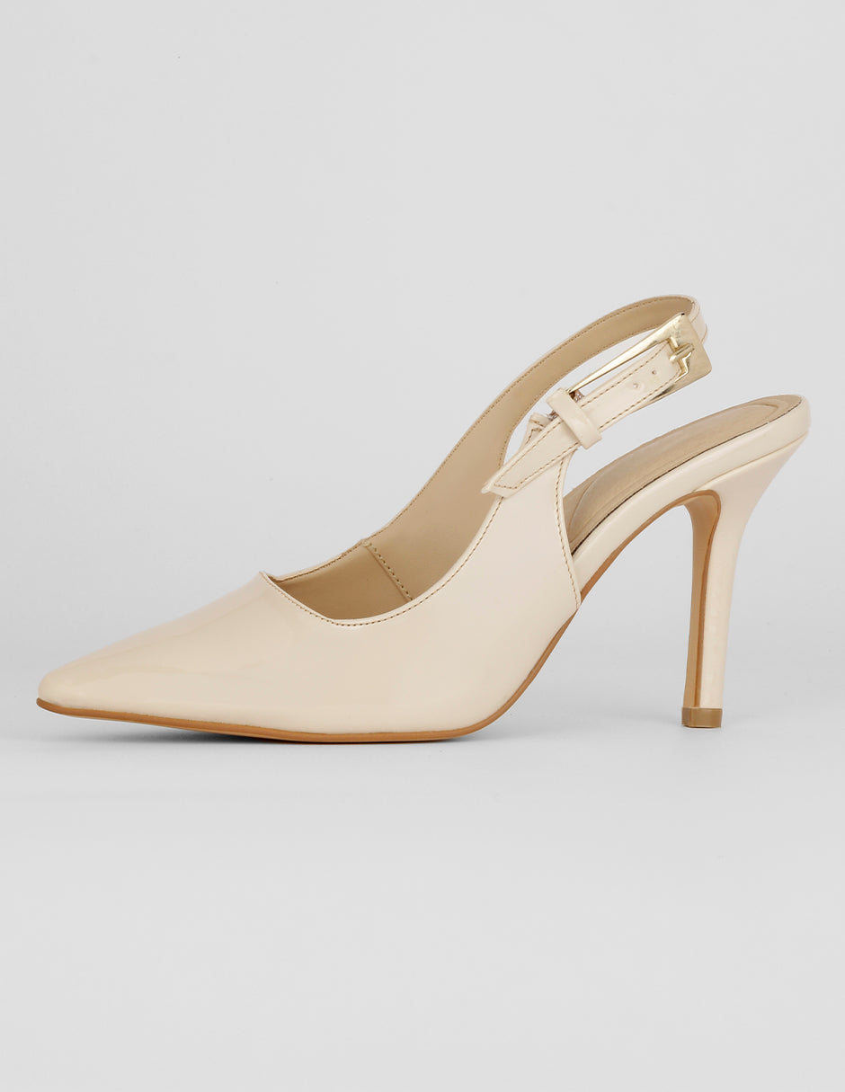 Zapatillas Exterior Charol Color Latte Para Mujer De RBCOLLECTION