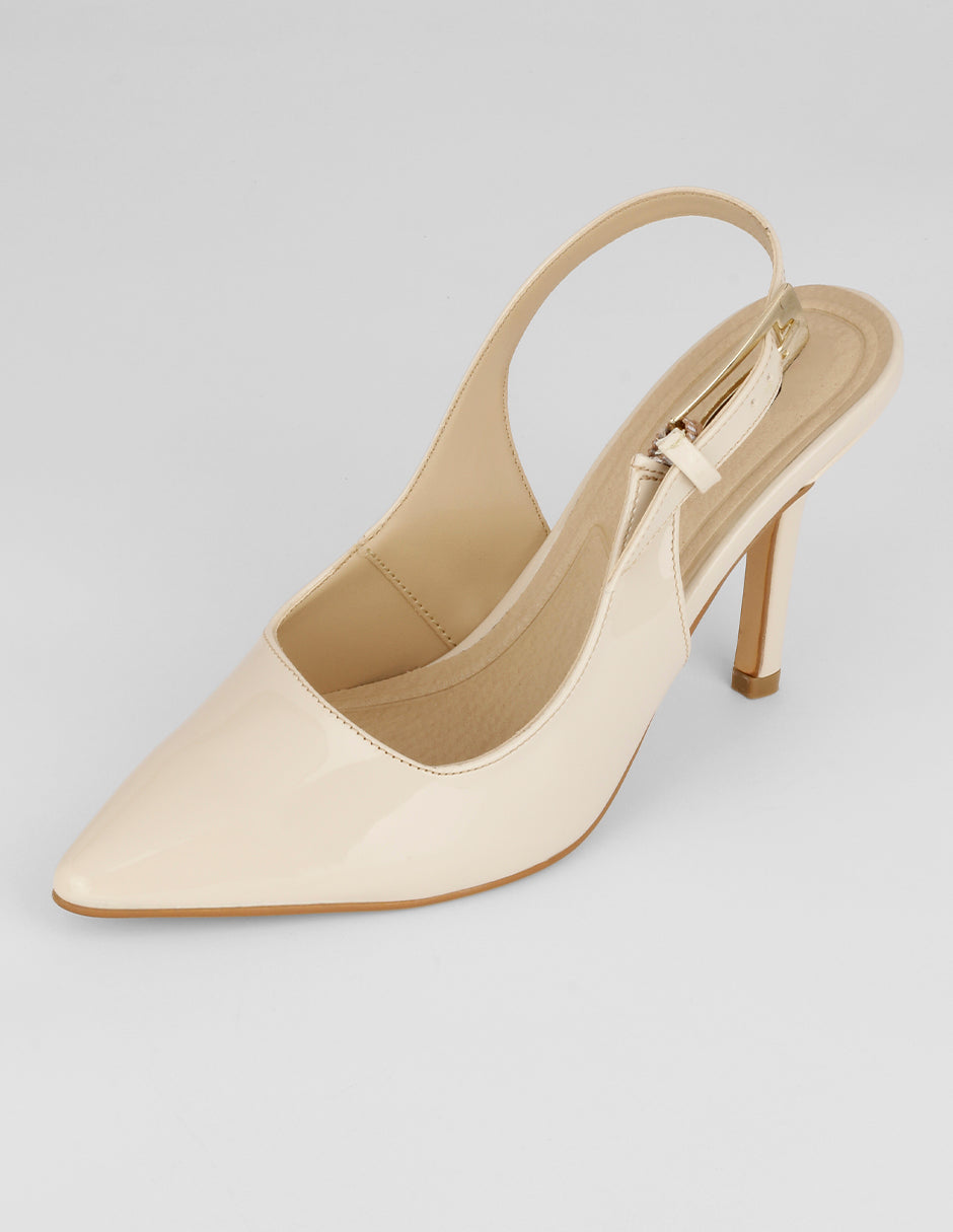 Zapatillas Slingback en Charol – Latte