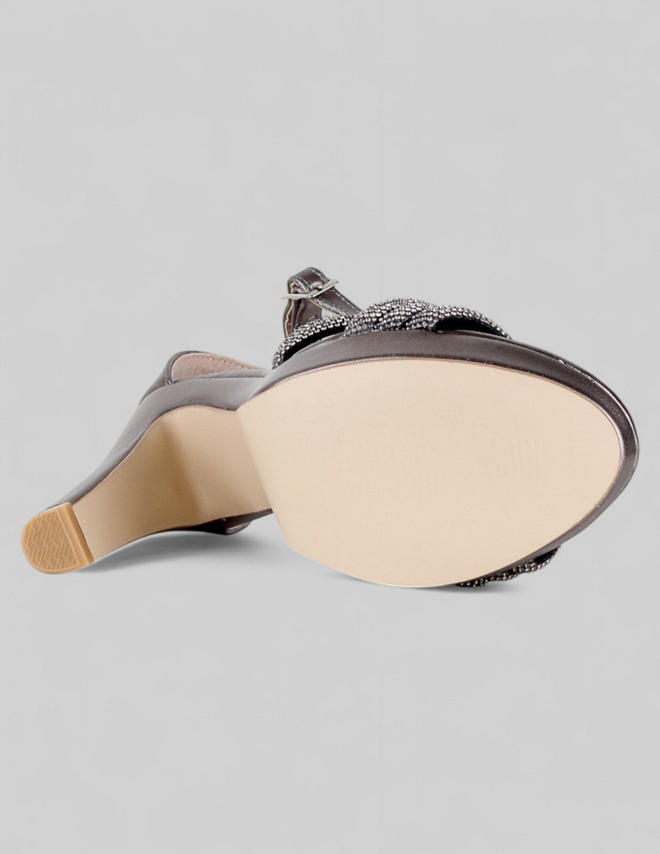 Sandalia con tacón Glowm en Sintético – Gris