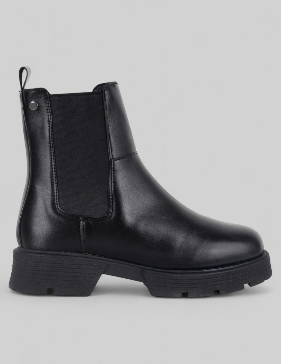 Botas casuales Bike en Piel vegana – Negro