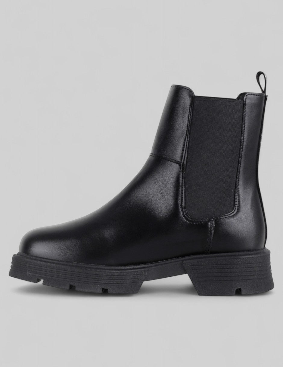 Botas casuales Bike en Piel vegana – Negro