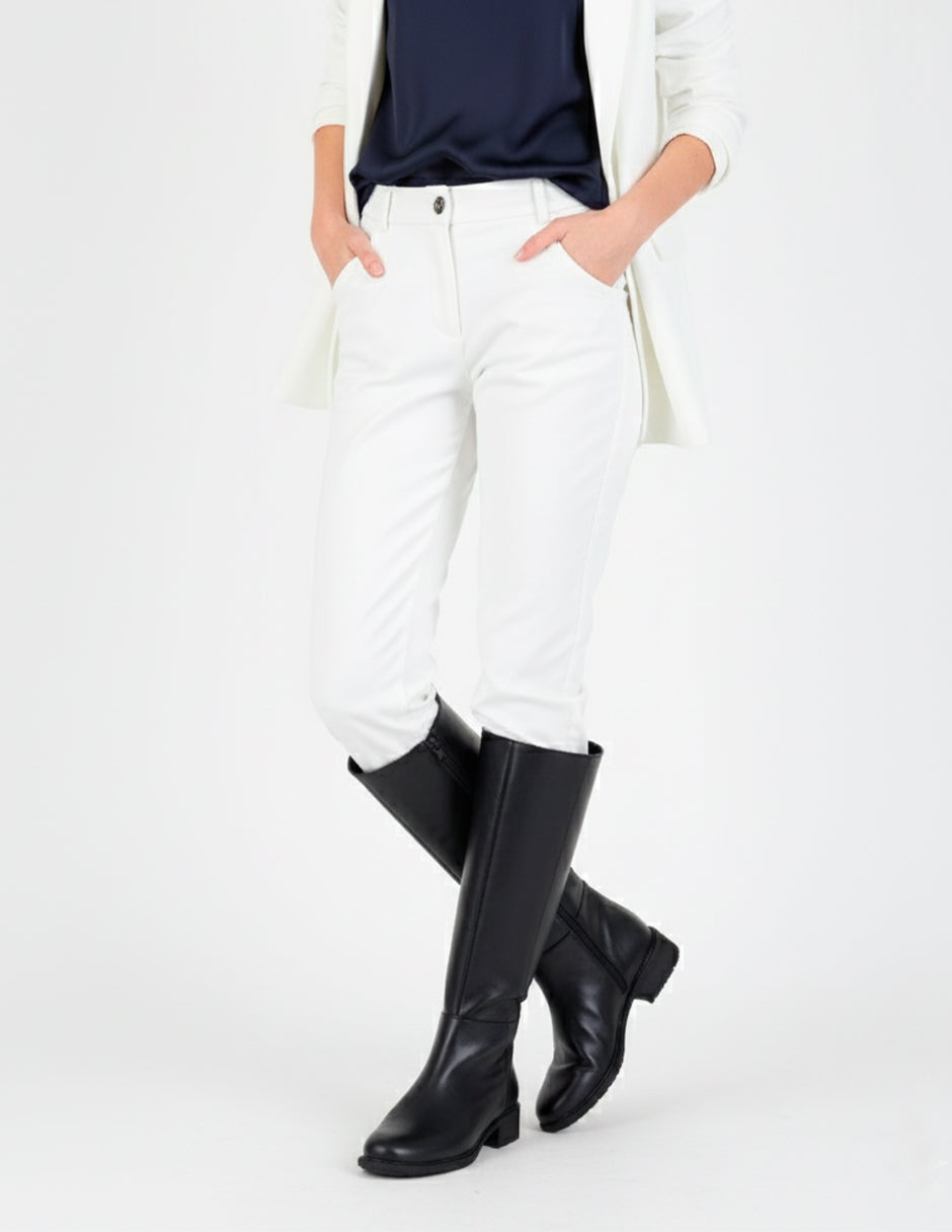 Botas altas Leira en Piel vegana – Negro