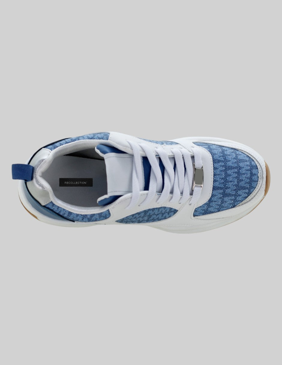 Tenis tipo deportivo  Highline en Textil – Azul