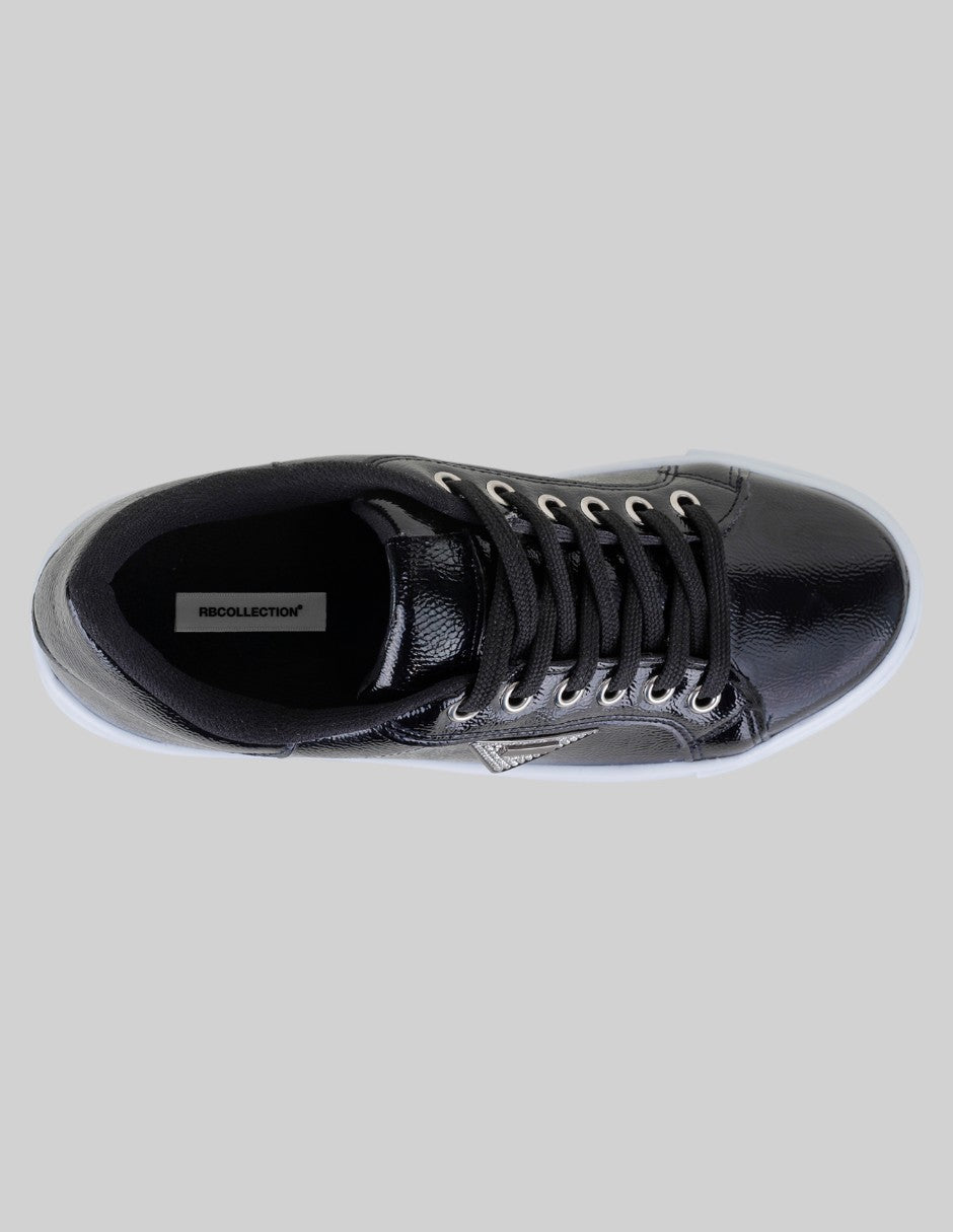 Tenis con cordones Urban en Sintético – Negro