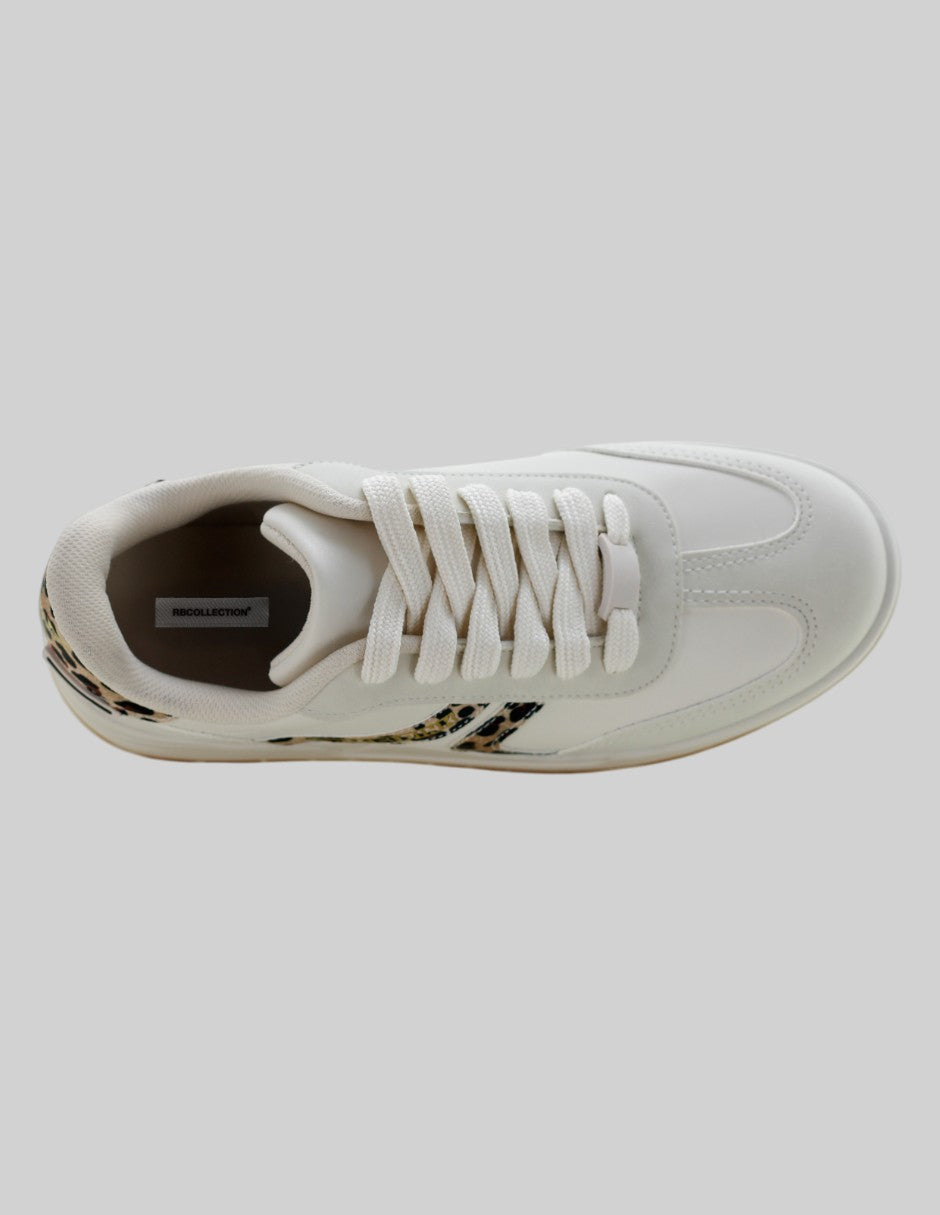 Tenis con cordones Urban en Piel vegana – Beige