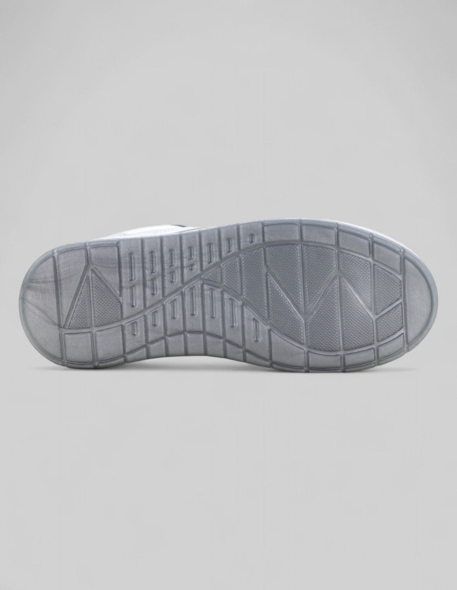 Tenis con cordones Urban en Sintético – Plata