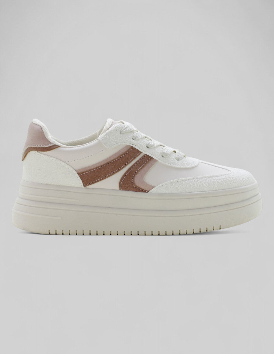 Tenis con cordones Urban en Sintético – Beige