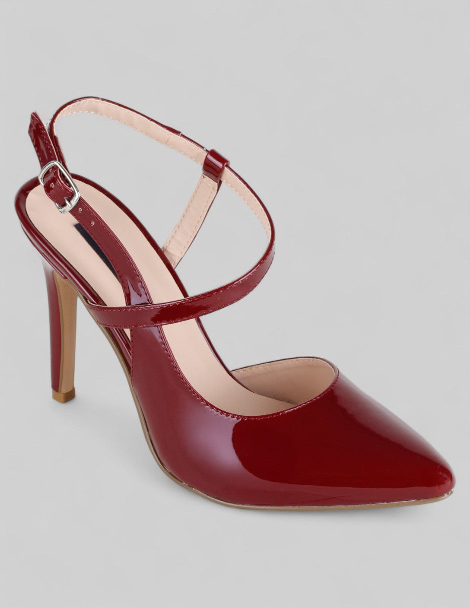 Zapatillas Back en Charol – Rojo