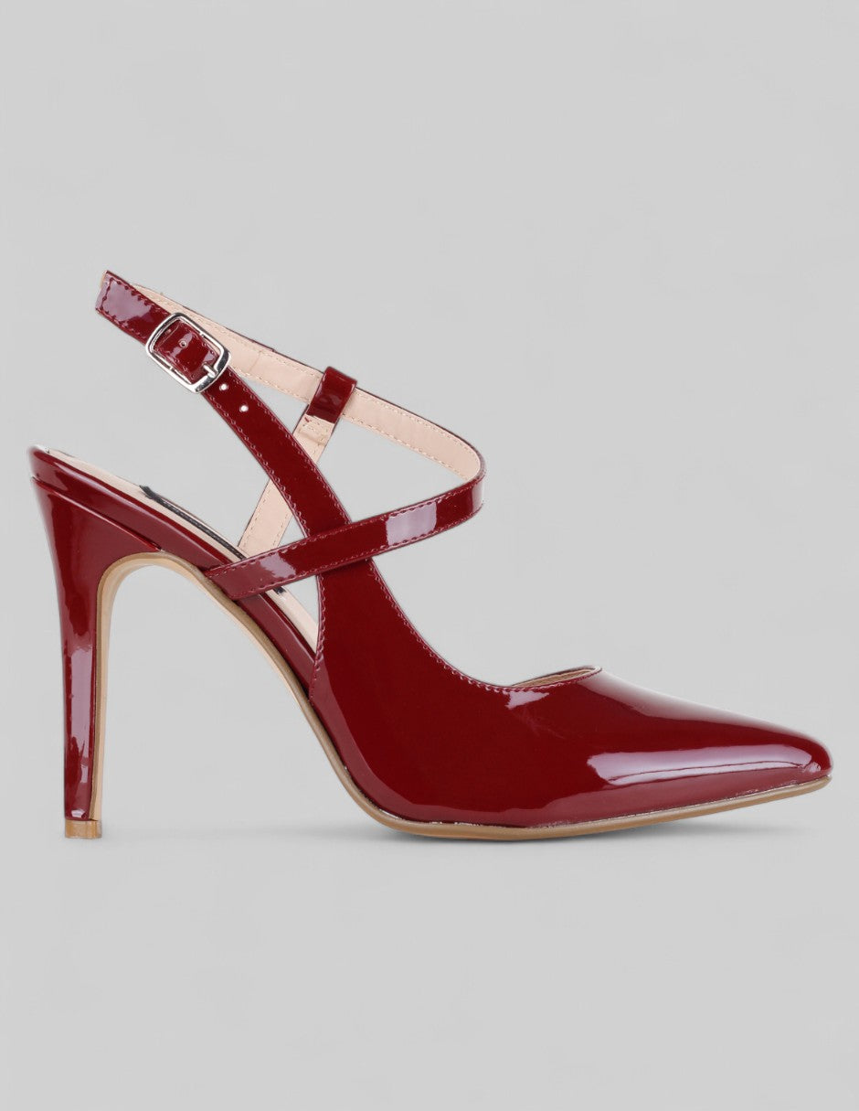 Zapatillas Back en Charol – Rojo