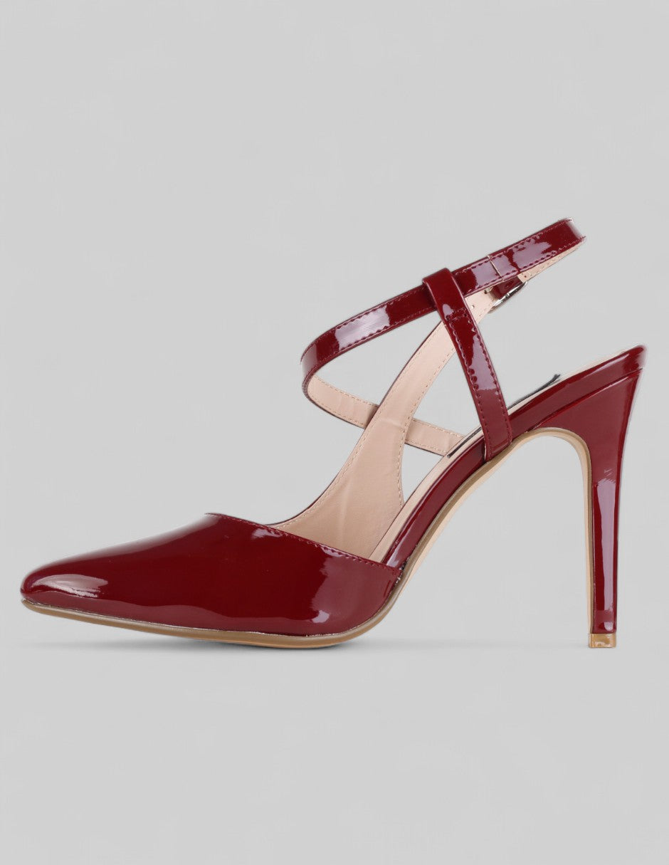 Zapatillas Back en Charol – Rojo