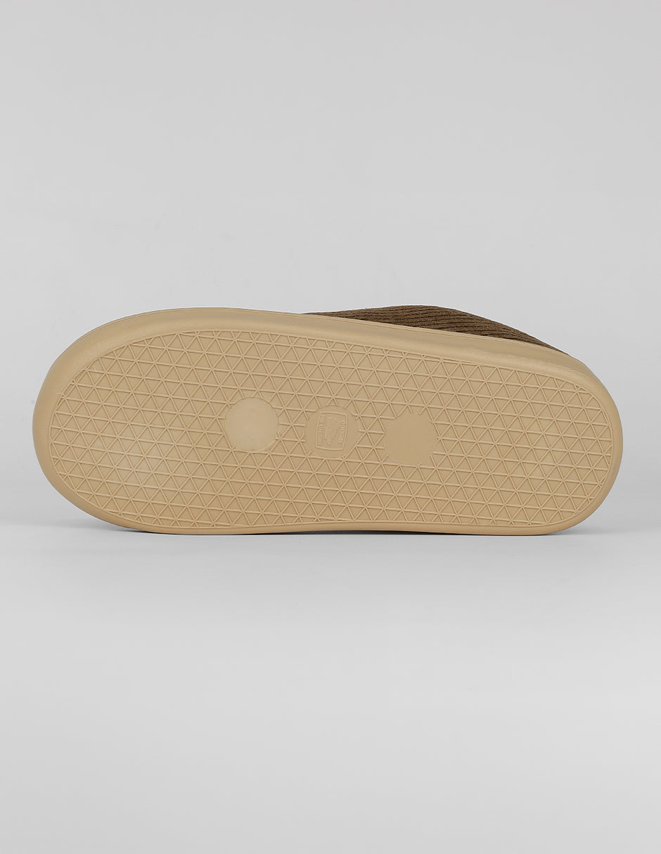 Pantuflas Sleep en Textil – Café