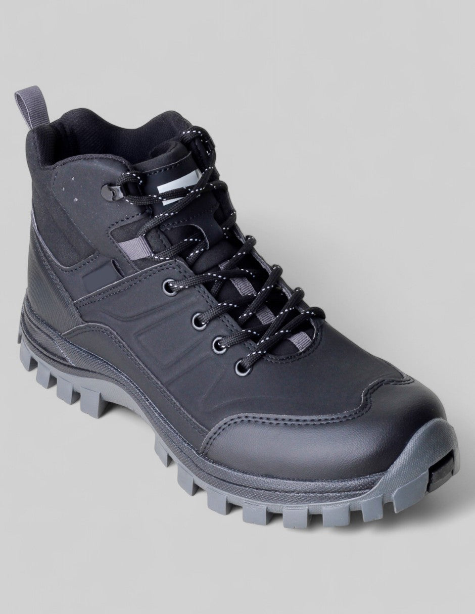 Botas para senderismo Work en Piel vegana – Negro