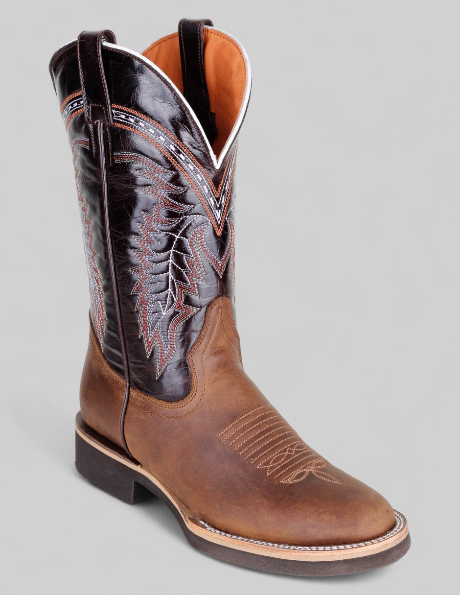Botas western Cowboy en Piel – Café