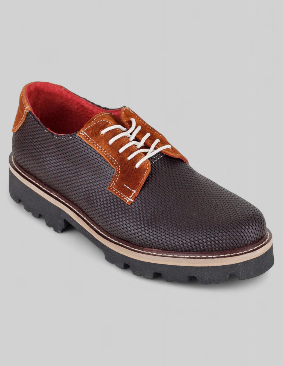 Oxfords Brent en Textil – Azul