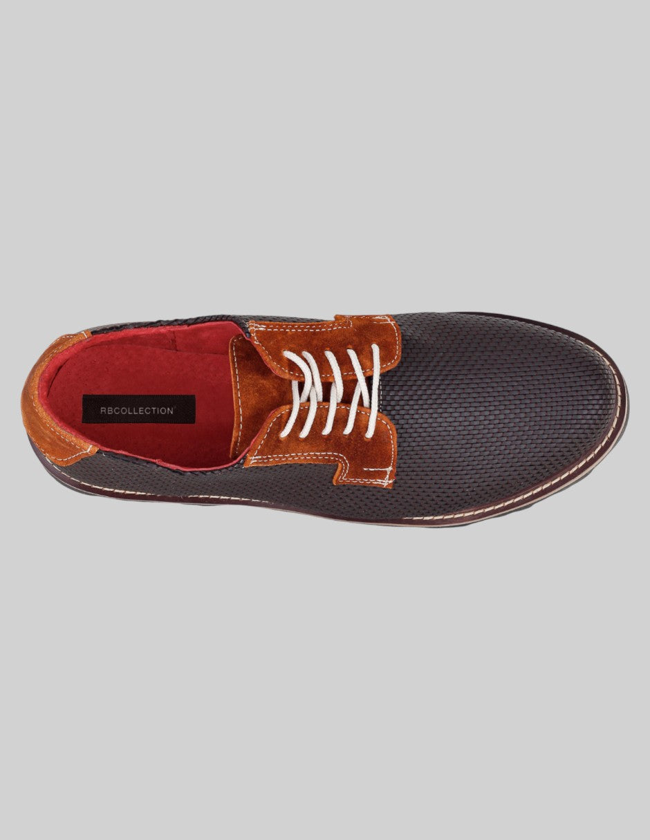 Oxfords Brent en Textil – Azul