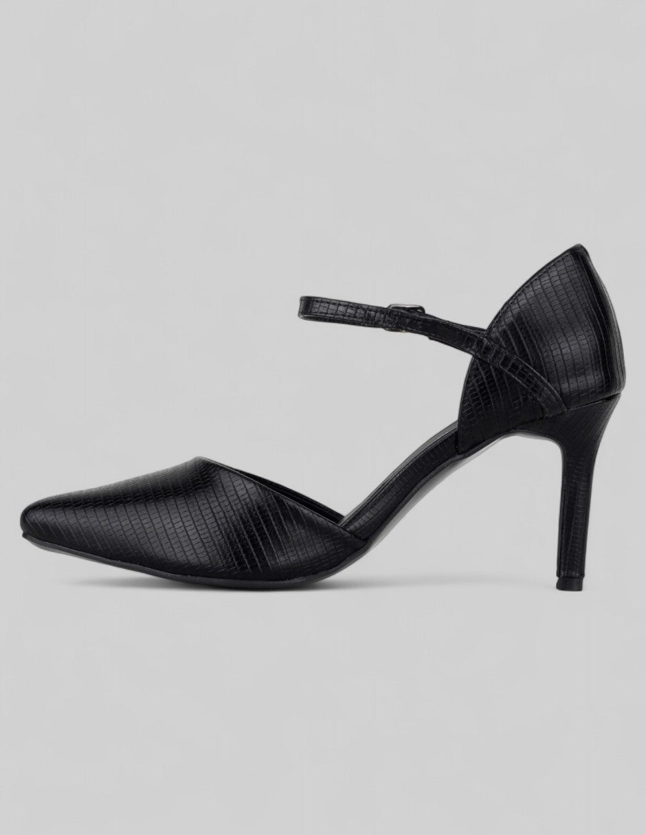 Zapatillas Slingback en Piel vegana – Negro