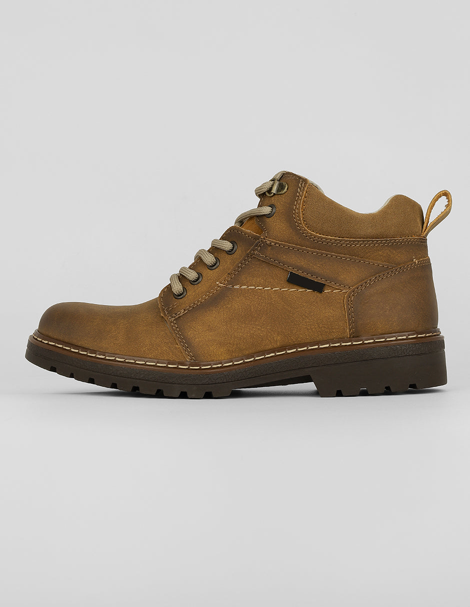 Botas casuales Exterior Piel vegana Color Café Para Hombre De RBCOLLECTION