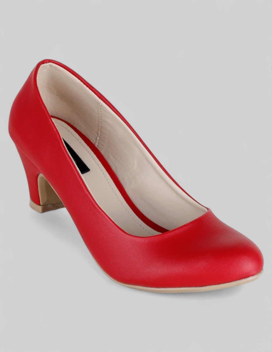 Zapatillas Classy en Piel vegana – Rojo