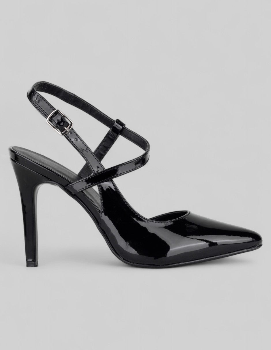 Zapatillas Back en Charol – Negro