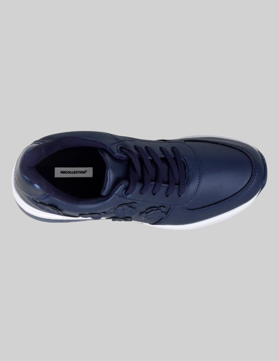 Tenis botín Alya en Sintético – Azul