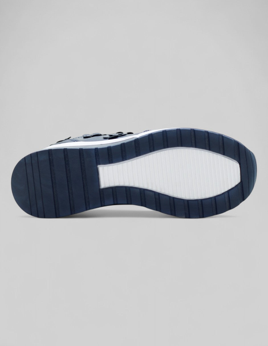 Tenis botín Alya en Sintético – Azul