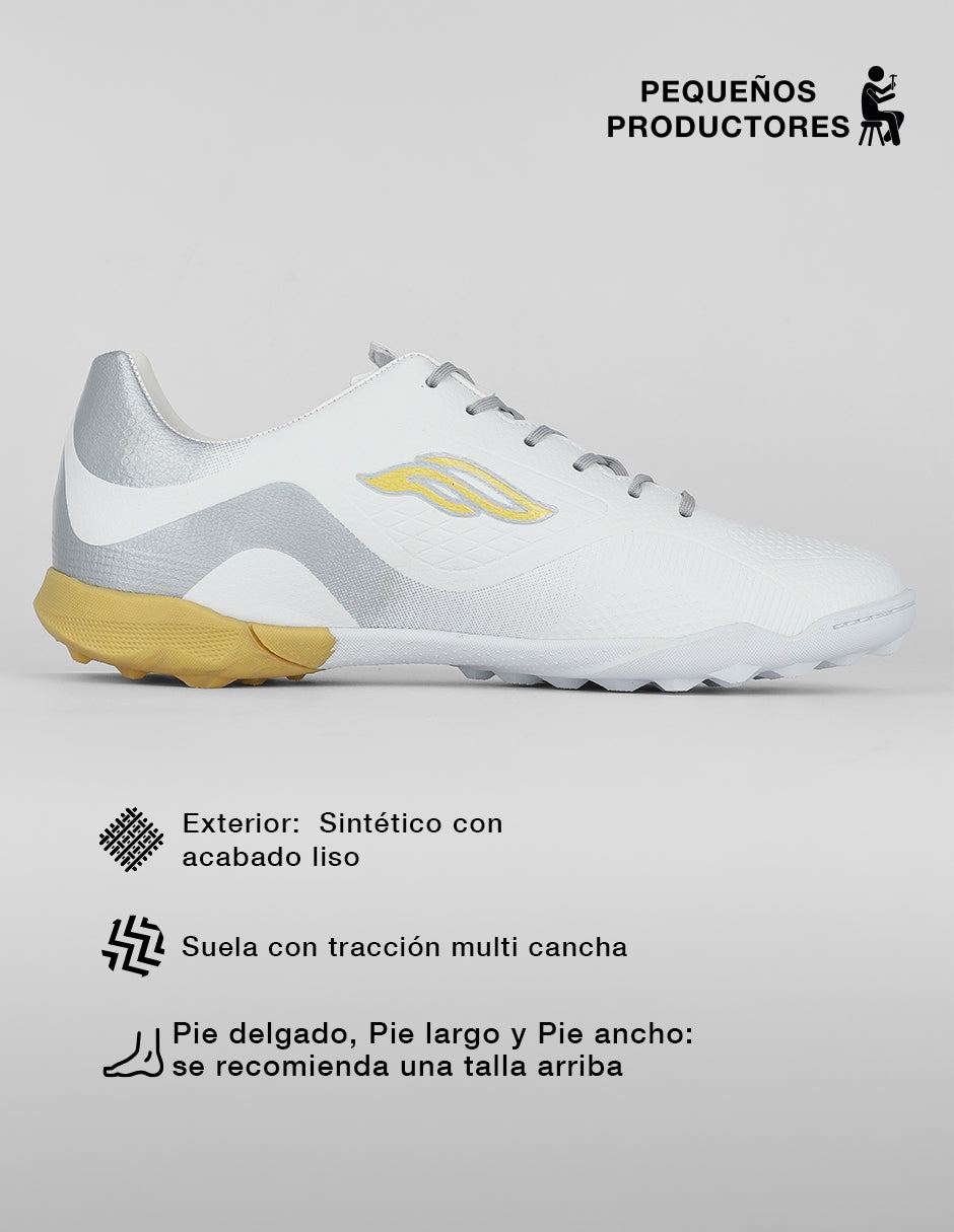Tenis para fútbol Sport en Sintético – Blanco