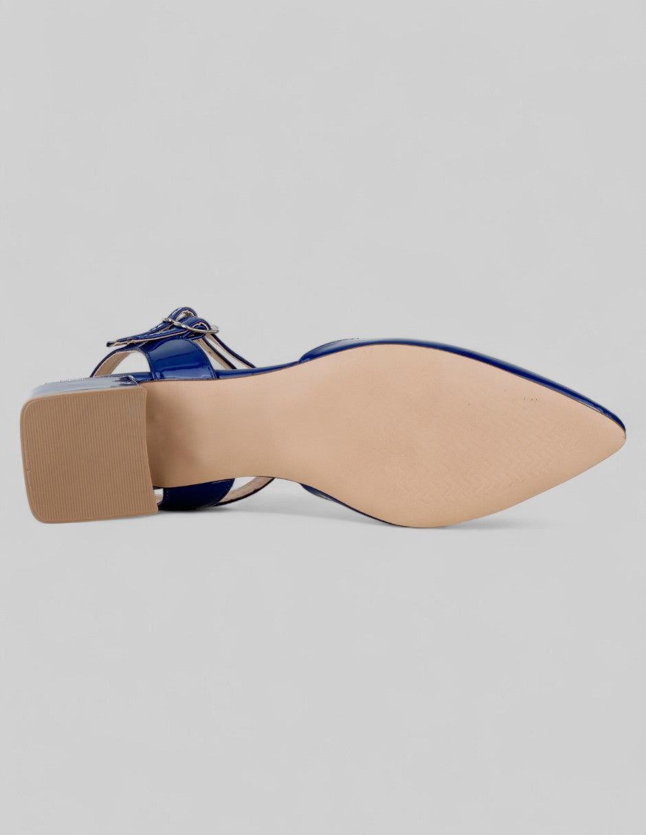 Zapatillas Back en Charol – Azul
