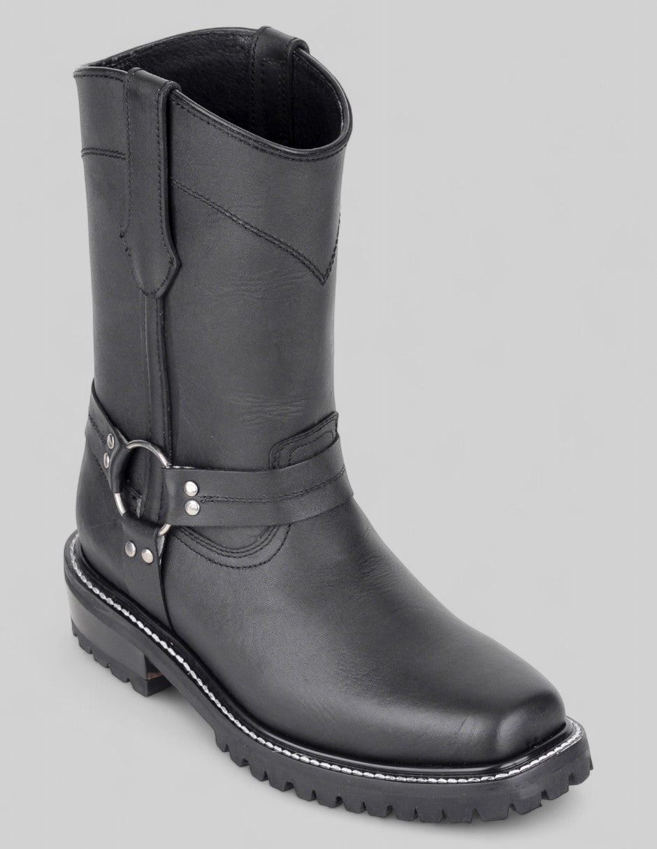 Botas tipo western Cowboy en Piel  – Negro