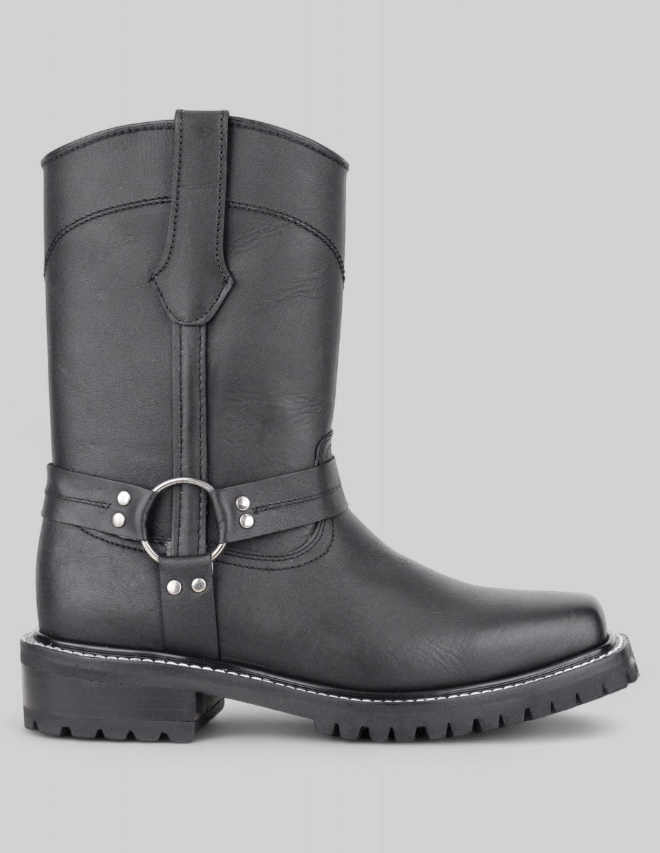 Botas tipo western Cowboy en Piel  – Negro