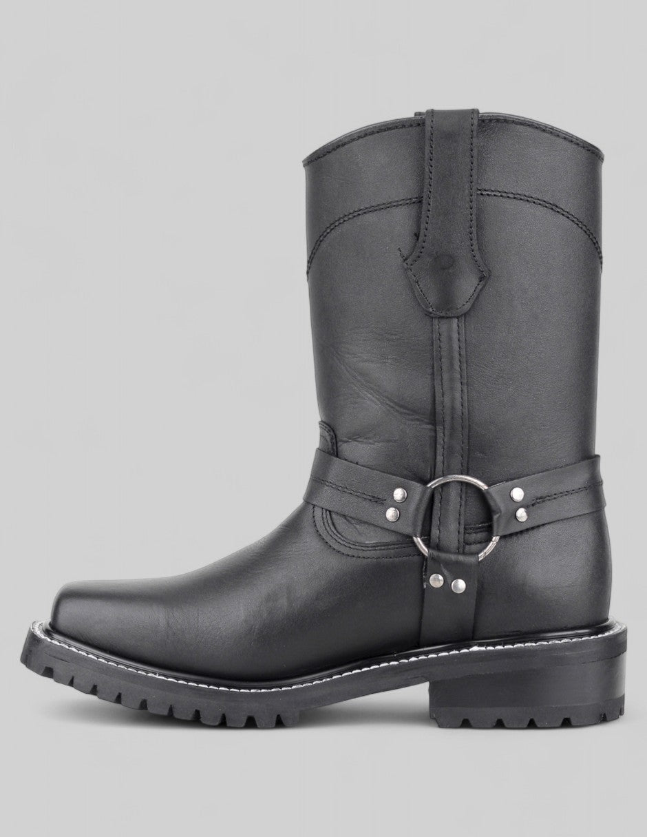 Botas tipo western Cowboy en Piel  – Negro