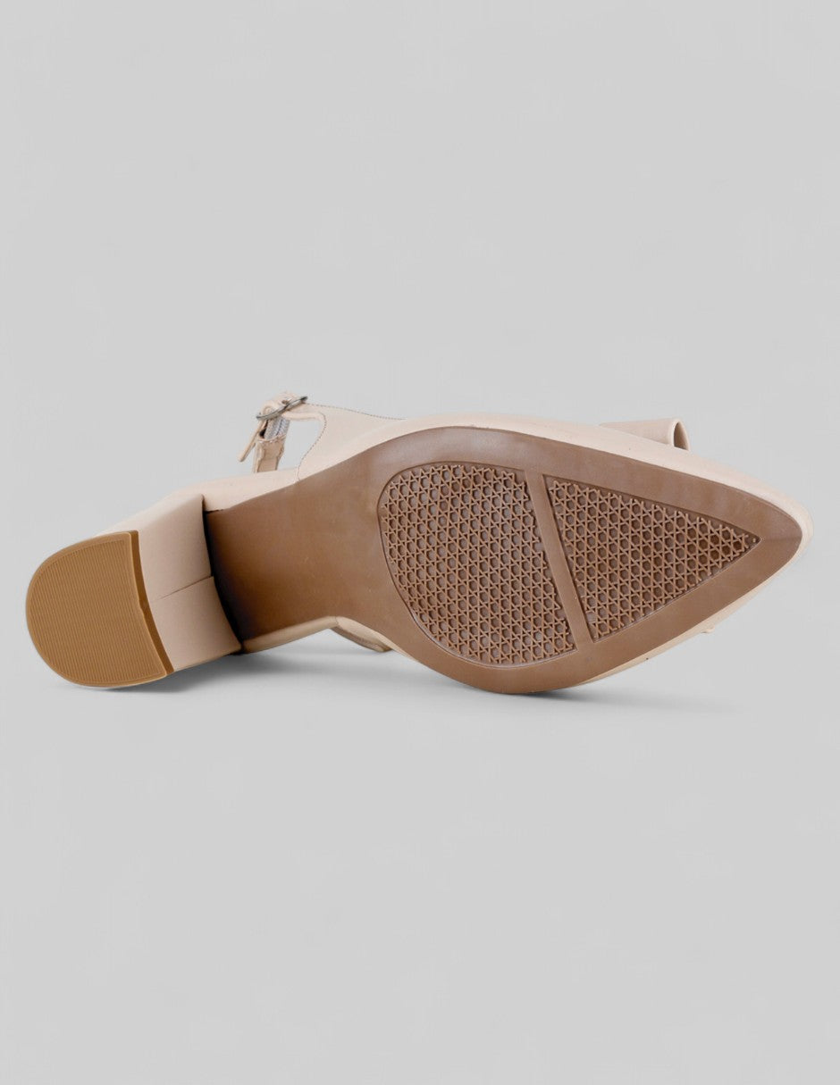 Zapatillas DOLL en Piel vegana – Beige