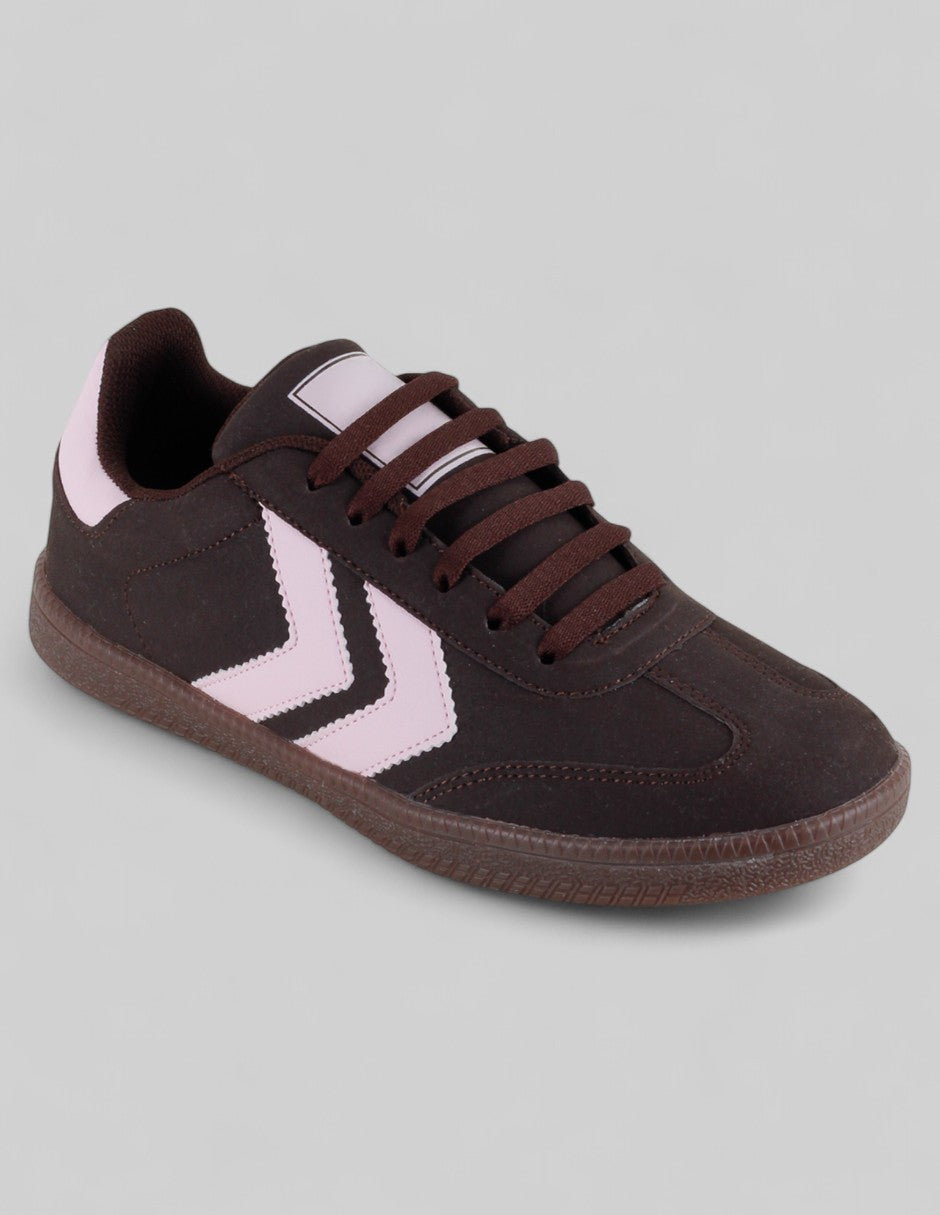 Tenis con cordones Exterior Sintético Color Café Para Mujer De RBCOLLECTION