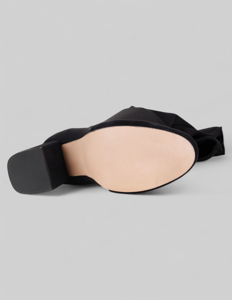 Botas altas Nevada en Textil – Negro