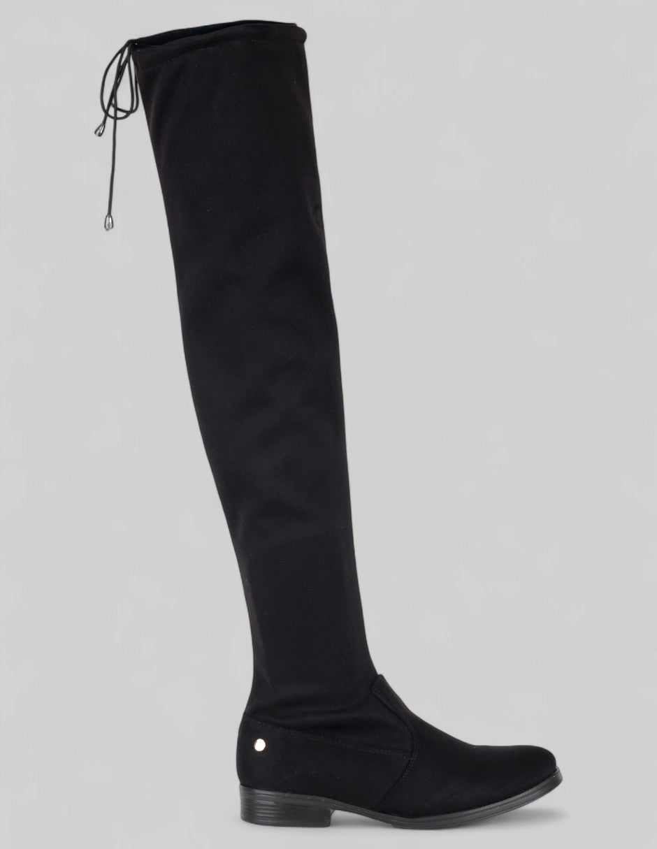 Botas altas Nevada en Textil – Negro