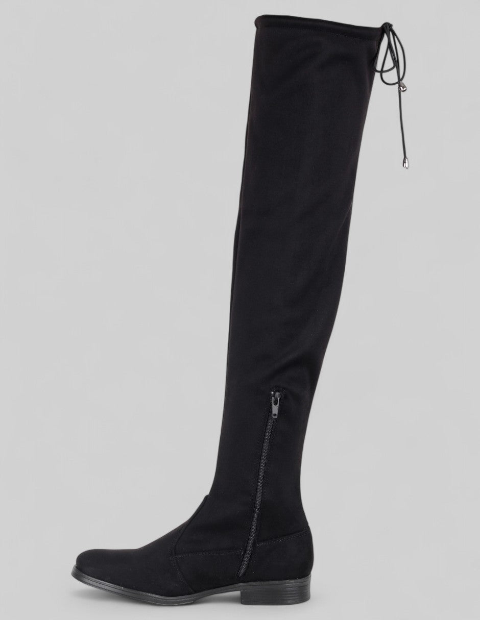 Botas altas Nevada en Textil – Negro
