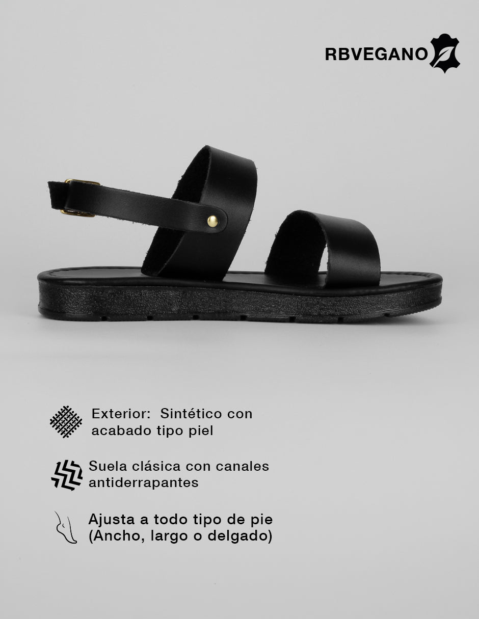 Sandalias de piso Steps en Sintético – Negro