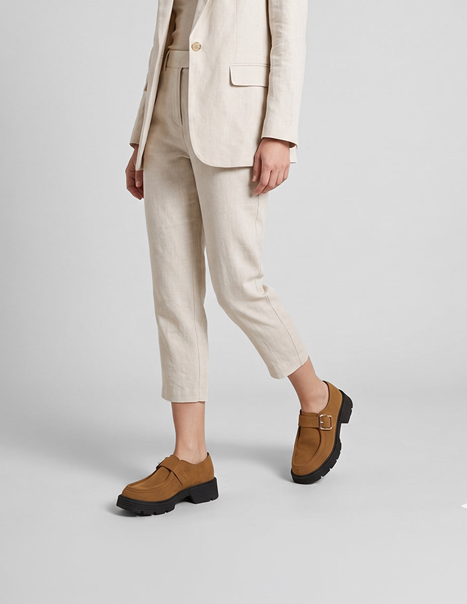Mocasines Minna en Textil – Café