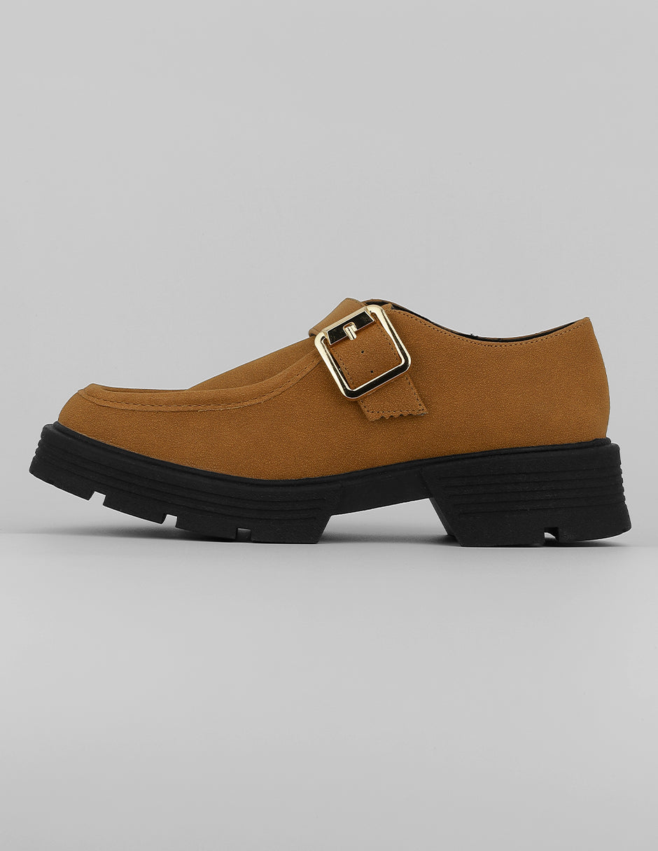 Mocasines Exterior Textil Color Café Para Mujer De RBCOLLECTION