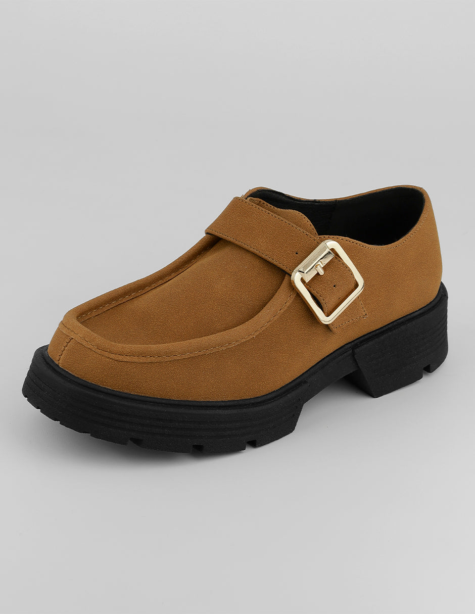 Mocasines Minna en Textil – Café