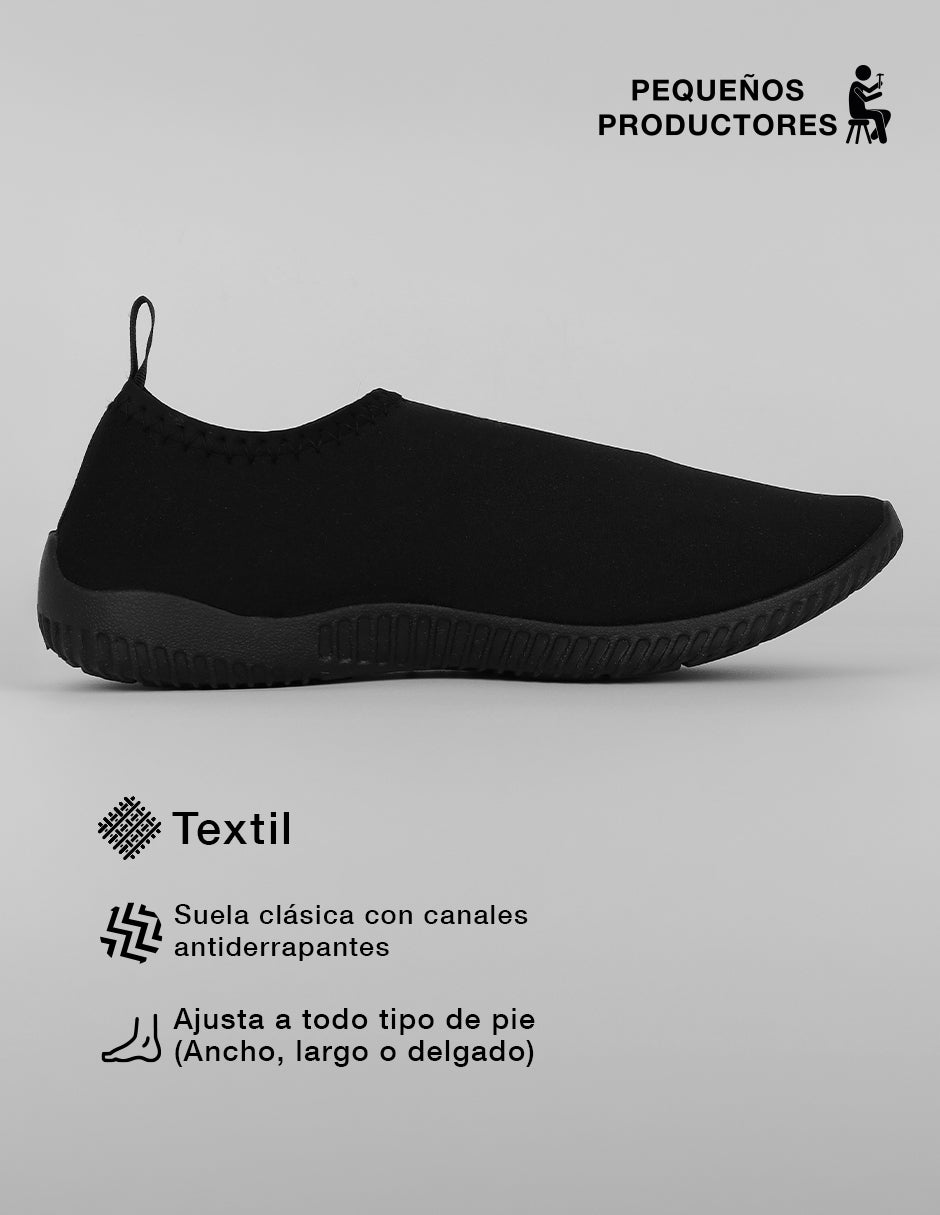 Calzado para natación Aqua en Textil – Negro