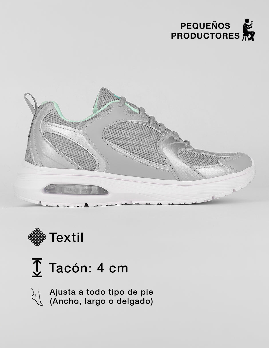 Tenis para entrenamiento  Sport en Textil – Gris